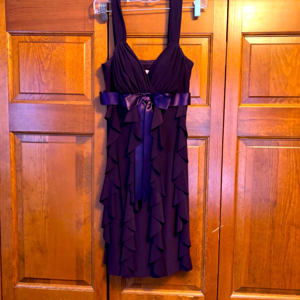 Betsy & Adam Plum Cocktail Dress Size S